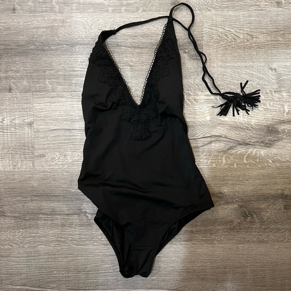 Black One Piece Swimsuit H&M